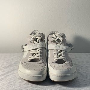 Mens Birkenstock White Suede/Leather Size 12.